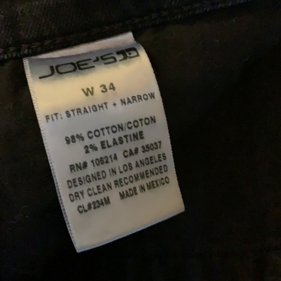 Men Joe's Jeans dark blue straight&narrow size 34 - Picture 6 of 8